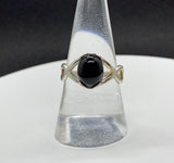 Sterling Silver Black Onyx Ring - size 8