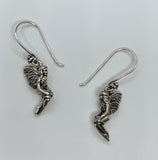 Sterling Silver Plated Fairy Earrings