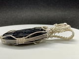 Spectacular Large Psilomelane Pendant in Sterling (.925) and Fine (.999). 