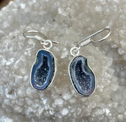 Tabasco Geode Sterling Silver Earrings