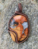 Maligano Jasper and Copper Pendant