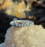 Sterling Silver "love" Ring