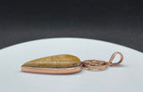 Jasper Pentacle Pendant in Copper.