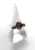 Petrified Wood and Copper Ring - Size 7