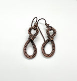 Hypoallergenic Wire Wrapped Copper Earrings