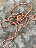 24" shiny Copper Ball Chain