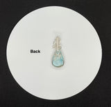 Soothing Blue Larimar Pendant in Sterling Silver. 