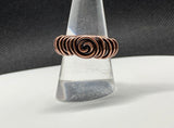 Shiny Copper Swirls Ring