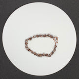 Hand formed copper links and clasp create a ready to wear anywhere bracelet!