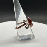 Adjustable Picasso Jasper and Copper Ring. 