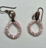 Hypoallergenic Pink Mother of Pearl Earrings