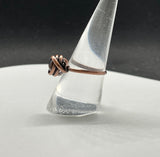 Mahogany Obsidian Ring in Copper.  Size 7 1/2